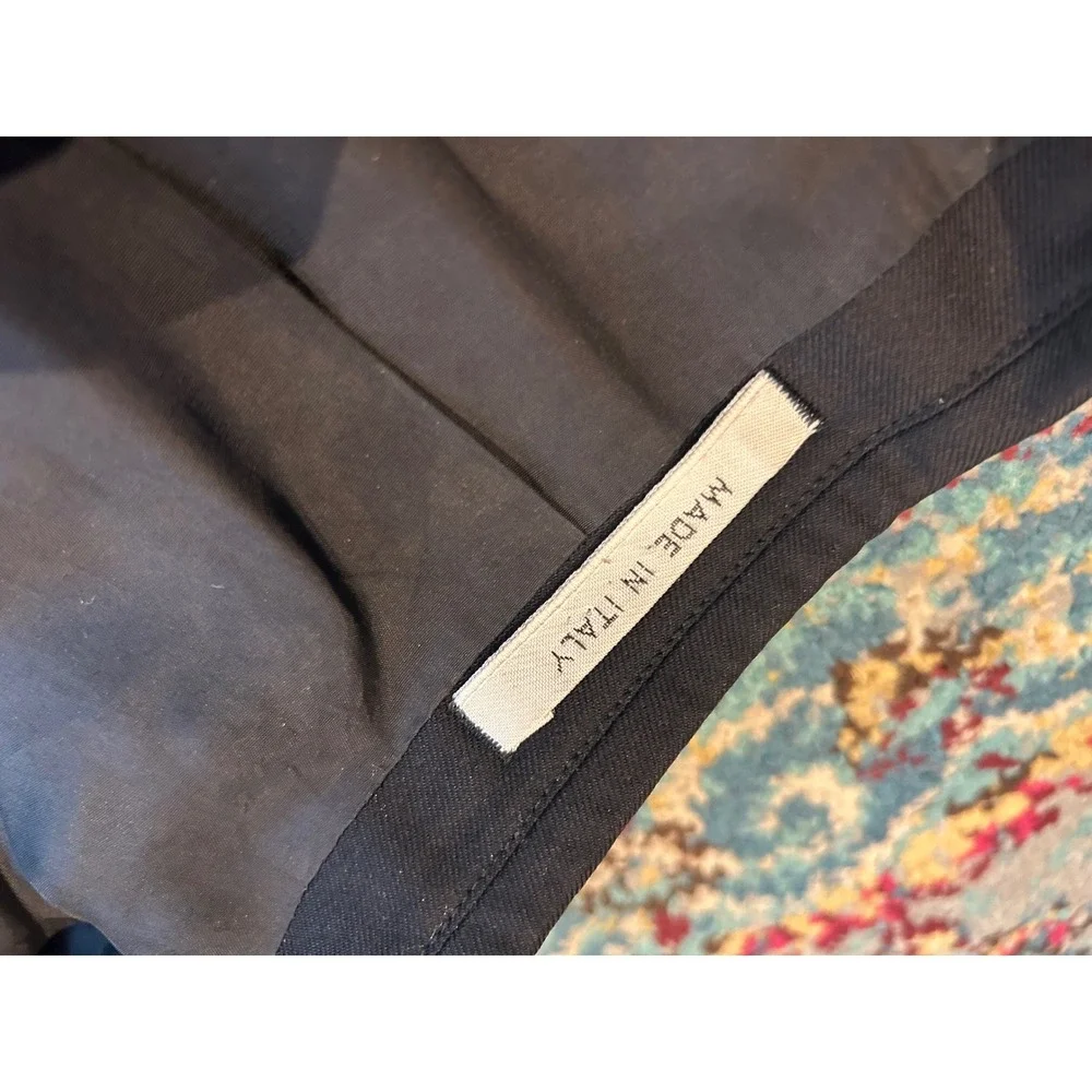 Armani‎ Collezioni Su Misura Mens black Wool Blazer Jacket Made in Italy 44R